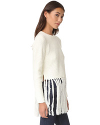 Женский белый свитер от Moon River