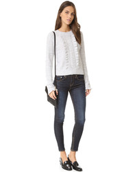 Женский белый свитер от Club Monaco