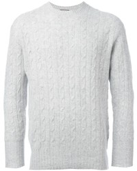 Мужской белый свитер от N.Peal