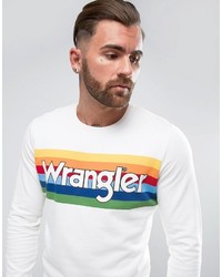 Мужской белый свитер от Wrangler