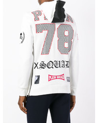 Мужской белый свитер от Philipp Plein