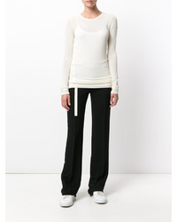 Женский белый свитер от Helmut Lang