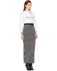 Женский белый свитер от Balmain