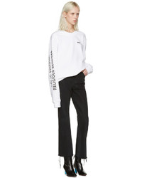 Женский белый свитер от 032c