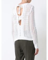 Женский белый свитер от Zac Posen