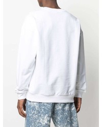 Мужской белый свитшот с вышивкой от Moschino