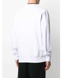 Мужской белый свитшот с вышивкой от VERSACE JEANS COUTURE