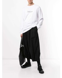 Мужской белый свитшот с вышивкой от Yohji Yamamoto