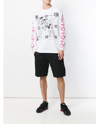 Мужской белый свитшот с принтом от United Standard