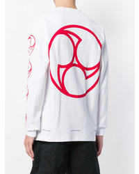 Мужской белый свитшот с принтом от United Standard