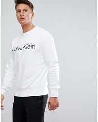 Мужской белый свитшот с принтом от Calvin Klein