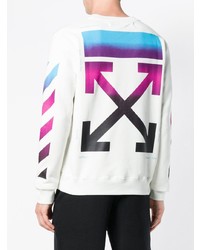 Мужской белый свитшот с принтом от Off-White