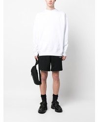 Мужской белый свитшот с принтом от Moschino