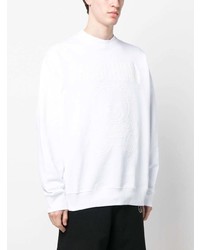 Мужской белый свитшот с принтом от Moschino