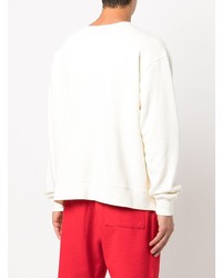 Мужской белый свитшот с принтом от Rhude