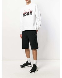 Мужской белый свитшот с принтом от MSGM