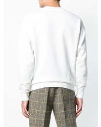 Мужской белый свитшот с принтом от MAISON KITSUNÉ