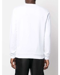 Мужской белый свитшот с принтом от Moschino