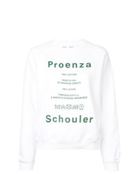 Женский белый свитшот с принтом от Proenza Schouler