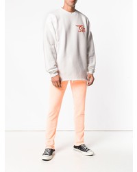 Мужской белый свитшот с принтом от Paura