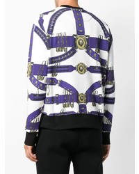 Мужской белый свитшот с принтом от Versus