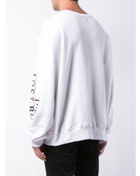 Мужской белый свитшот с принтом от Amiri
