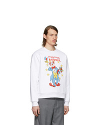 Мужской белый свитшот с принтом от Martine Rose