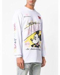 Мужской белый свитшот с принтом от Gcds