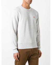 Мужской белый свитшот от AMI Alexandre Mattiussi