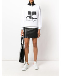 Женский белый свитшот от Courreges