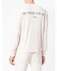 Мужской белый свитшот от Ih Nom Uh Nit