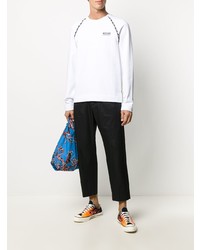 Мужской белый свитшот от Moschino