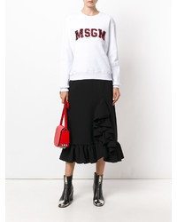 Женский белый свитшот от MSGM