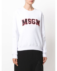 Женский белый свитшот от MSGM