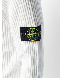 Мужской белый свитшот от Stone Island