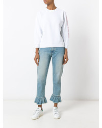 Женский белый свитшот от MAISON KITSUNE