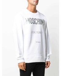 Мужской белый свитшот от Moschino