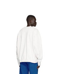 Мужской белый свитшот от Noon Goons