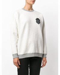 Женский белый свитшот от JULIEN DAVID