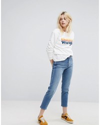 Женский белый свитшот от Wrangler