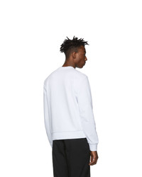 Мужской белый свитшот от Moncler