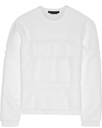 Белый свободный свитер от Alexander Wang