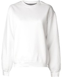Белый свободный свитер от Comme des Garcons