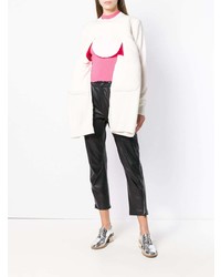 Белый свободный свитер от Comme des Garcons