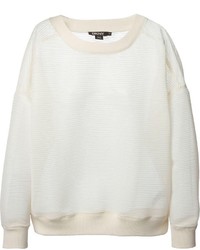 Белый свободный свитер от DKNY