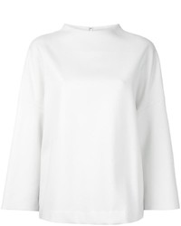 Белый свободный свитер от Enfold
