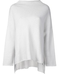 Белый свободный свитер от Enfold