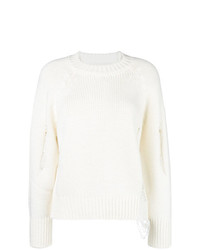 Белый свободный свитер от Federica Tosi