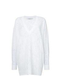 Белый свободный свитер от Givenchy