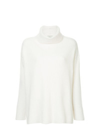 Белый свободный свитер от Le Kasha